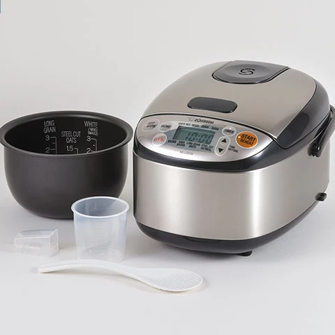 172.8.webp Zojirushi Micom 3-Cup Compact Size, Multiple Settings, Stainless Steel Made, Built-In Retractable Power Cord and Easy to Transport Rice Cooker and Warmer