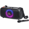 3 JBL PartyBox On-The-Go Essential - Portable Party Speaker with Built-in Lights and Wireless mic