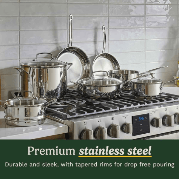 3 Cuisinart® Chef’s Classic™ Stainless Steel Cookware Set