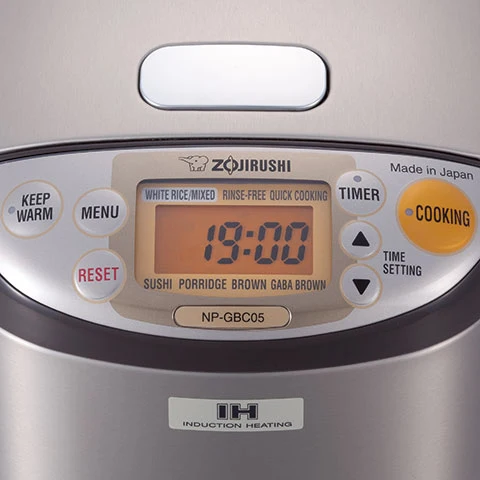 4.4.webp Zojirushi NP-GBC05XT Induction Heating System Rice Cooker and Warmer, 0.54 L, Stainless Dark Brown