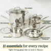 7 Cuisinart® Chef’s Classic™ Stainless Steel Cookware Set