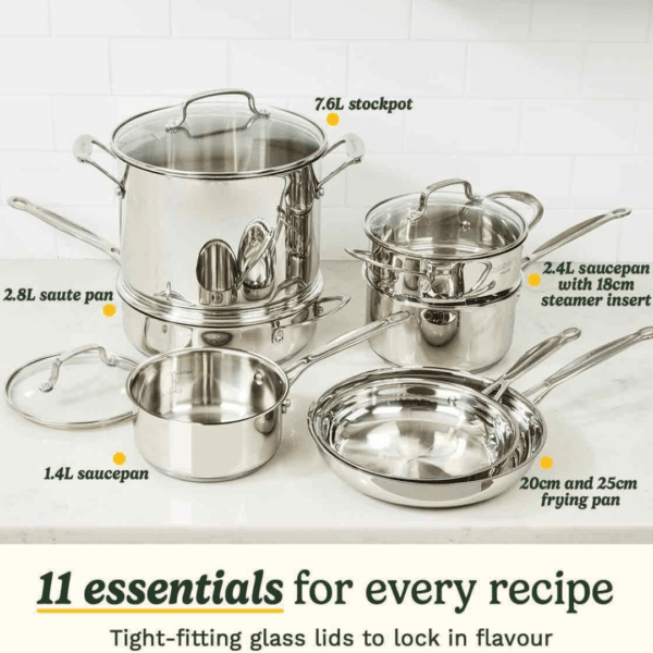 7 Cuisinart® Chef’s Classic™ Stainless Steel Cookware Set