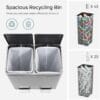 7130JSRJXaL._AC_SL1500_ SONGMICS Trash Can, 2 x 8 Gallon (2 x 30 L) Garbage Can for Kitchen with 15 Trash Bags