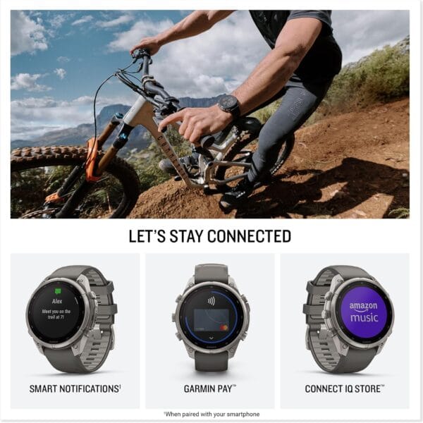 Garmin fēnix® 9 Pro Solar, Titanium, 47mm, Graphite/Black