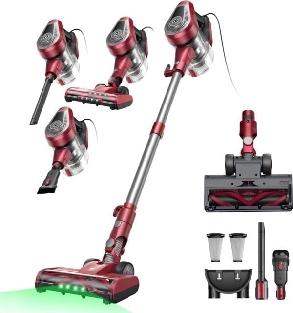 71OrHXVoREL._AC_SL1500_ Vexilar Corded Vacuum Cleaner 60KPa/600W,Self-Standing,1.5L Large Dustbin